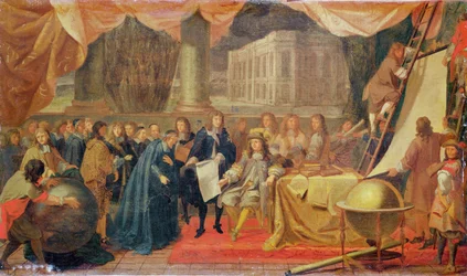 Studie für die Gründung der Akademie der Wissenschaften 1666 und die Gründung des Observatoriums 1667
